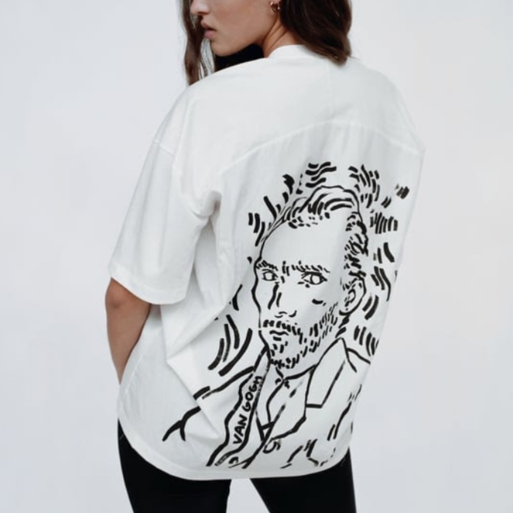 Zara masters artists graphic tee, S